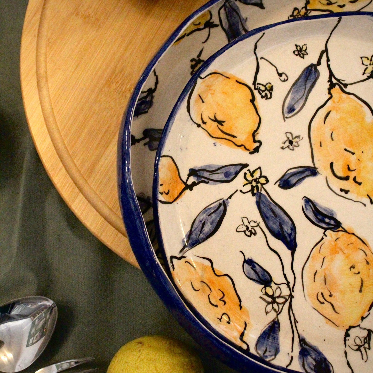 Lima – El Yapımı Seramik Tabak