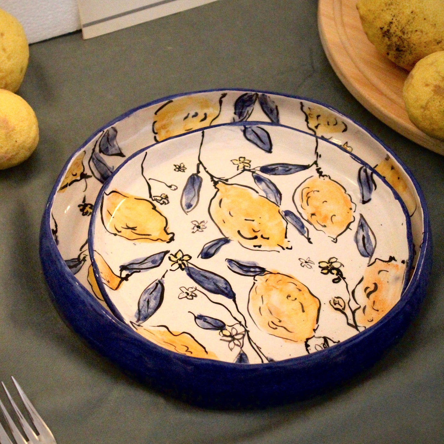 Lima – El Yapımı Seramik Tabak